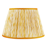 Field Lines Yellow Lampshade - Pleat - Gold