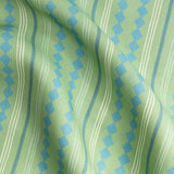 Diamond Stripe Fabric - Grass