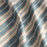 English Stripe Fabric - Red & Blue