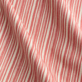 Ticking Fabric - Cranberry