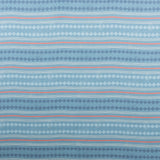 Diamond Stripe Fabric - Denim and Red