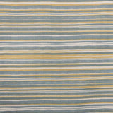 Campaign Stripe Fabric- Ochre and Blue