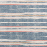 English Stripe Fabric - Red & Blue